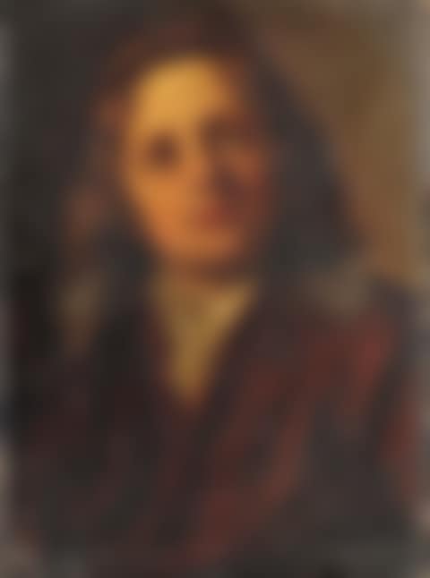 Young man, in a red velvet jacket and white cravat (preview)