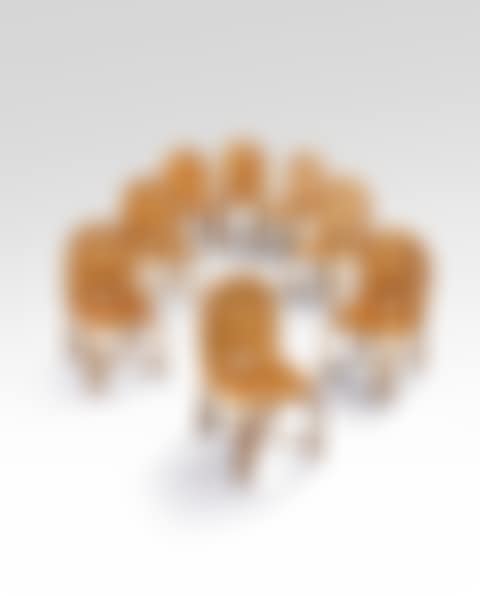 Set of eight chairs, Rising sun series (preview)