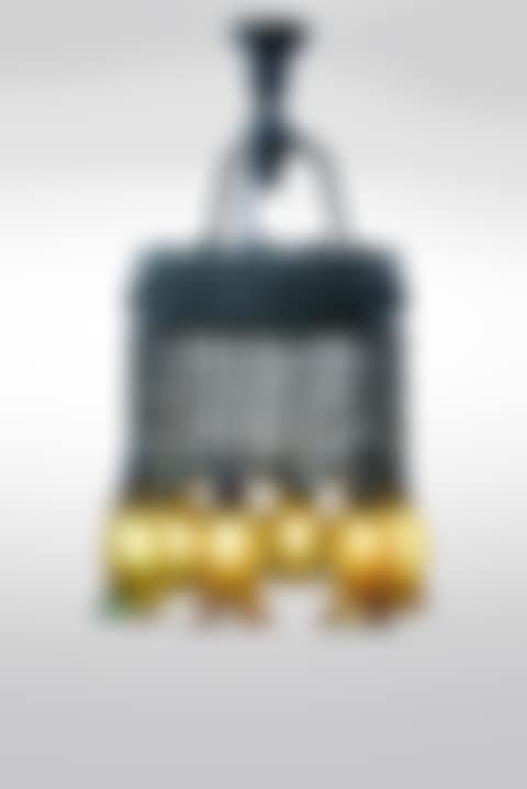 Six-Light Chandelier; with five Quezal shades (preview)