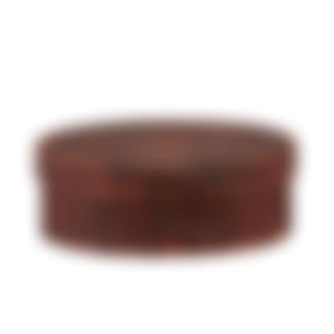 A SHAKER RED-PAINTED BENTWOOD OVAL BOX WITH LID  (preview)