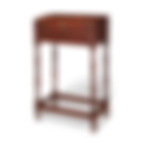 A WILLIAM AND MARY TURNED RED-STAINED MAPLE STANDING DESK  (preview)