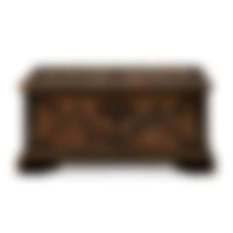 A POLYCHROME PAINT-DECORATED WHITE PINE MINIATURE BLANKET CHEST (preview)
