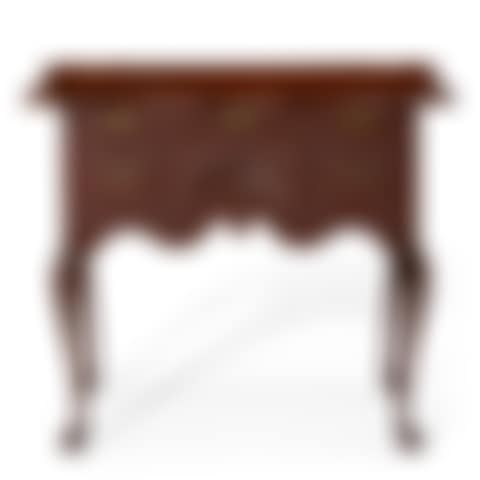 A QUEEN ANNE CARVED CHERRYWOOD DRESSING TABLE (preview)