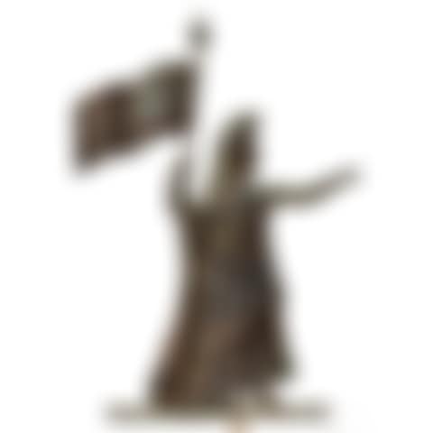 A MOLDED AND PUNCHED COPPER 'GODDESS OF LIBERTY' WEATHERVANE  (preview)