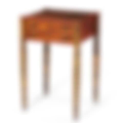 A FEDERAL POLYCHROME PAINT DECORATED TWO DRAWER STAND (preview)