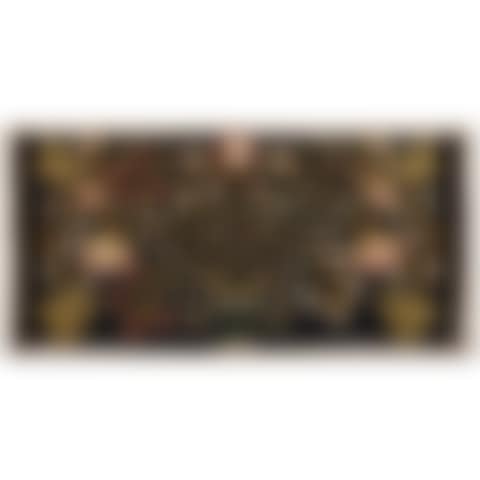 A WOOL AND VELVET APPLIQUED TABLE RUG (preview)