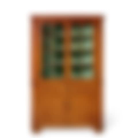 A LATE CHIPPENDALE CHERRYWOOD TWO-PART CORNER CUPBOARD (preview)