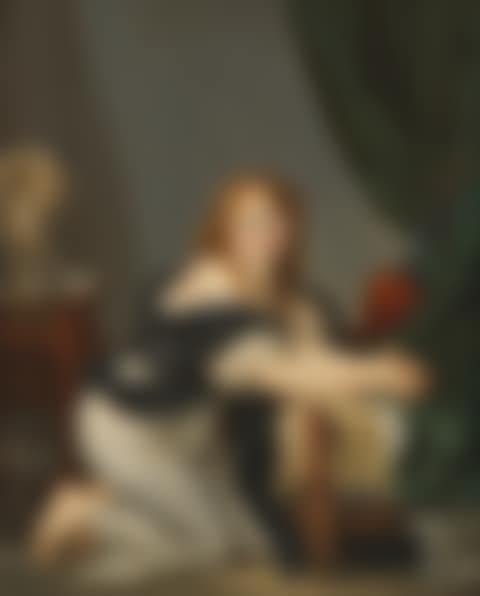Une jeune fille en prière (preview)