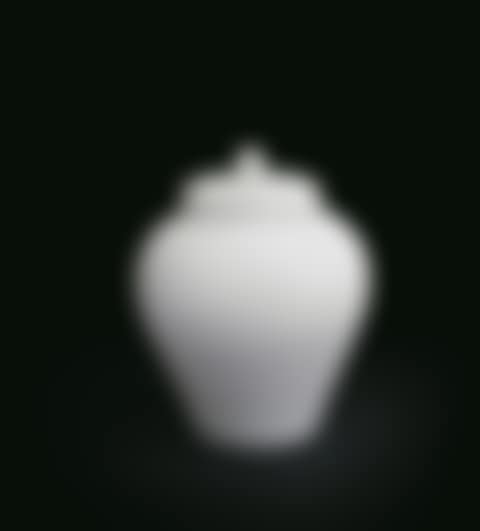 WHITE PORCELAIN JAR WITH COVER (preview)