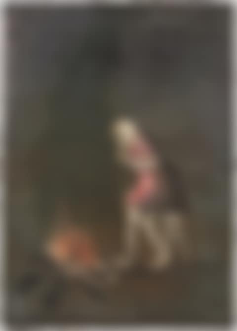 Self portrait in red dress (preview)