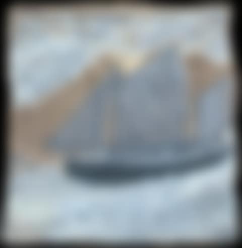 Boat in sail with two large fish (preview)