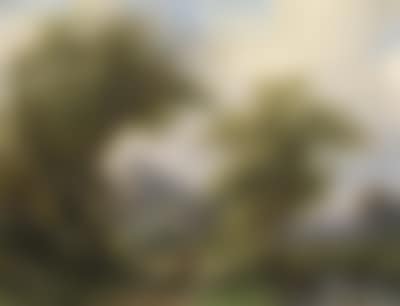  Walkers by a Stream, a castle in the background (preview)