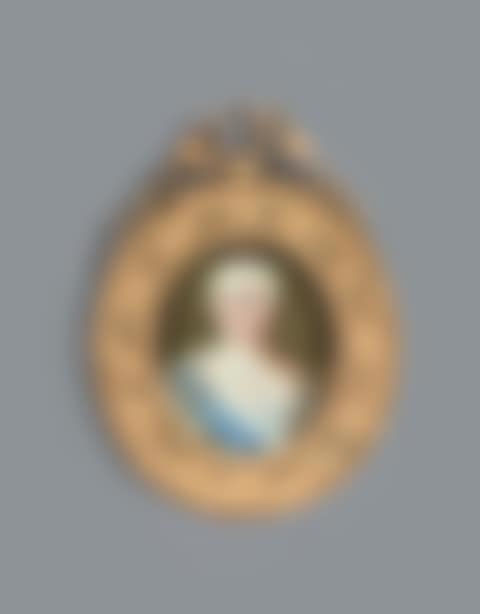 Elizabeth Petrovna, Empress of Russia, in lace-bordered grey silk dress (preview)