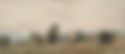 Landscape with harvesters in the foreground (preview)