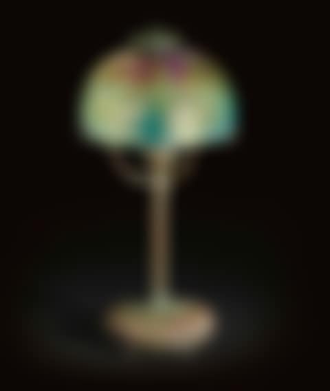 A Favrile Glass And Bronze Table Lamp (preview)