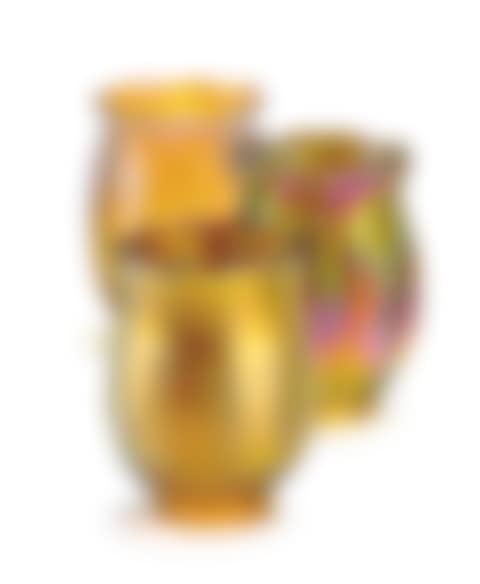 A Group Of Three Favrile Glass Shades (preview)