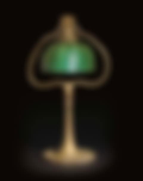 A Favrile Glass And Gilt-bronze Table Lamp (preview)
