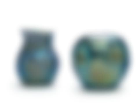 Two Favrile Glass Vases (preview)