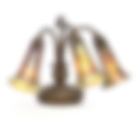 A Three-light Favrile Glass And Gilt-bronze 'Lily' Table Lamp (preview)