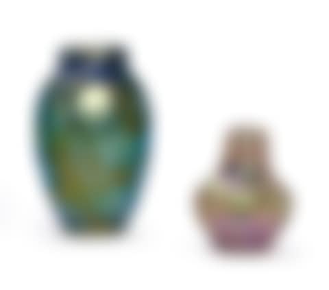 Two Favrile Glass Vases (preview)