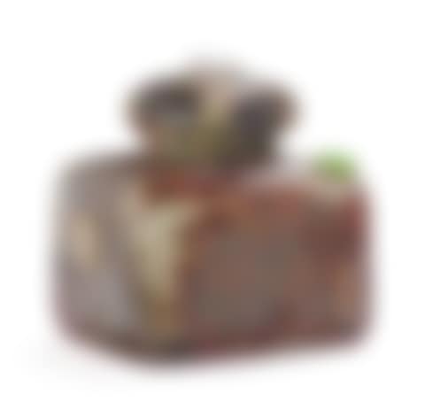 A Cameo Glass Inkwell With Cover (preview)