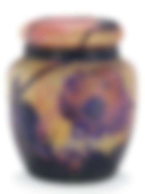 A Wheel-carved Cameo Glass Jar With Cover (preview)