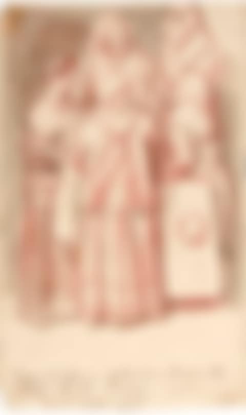 Five women gossiping in the street, seen from artist's window (preview)