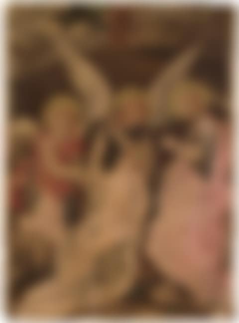 Body of Christ supported by two angels (preview)