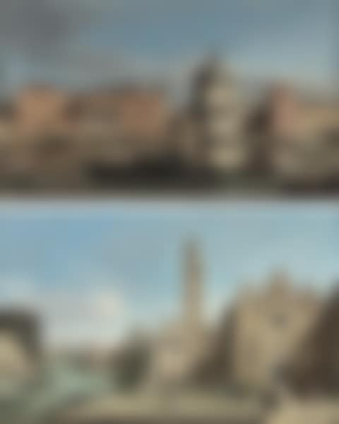 The Grand Canal, Venice, looking west towards San Simeone Piccolo and the Grand Canal, Venice, looking east with the Scuola della Carita (preview)