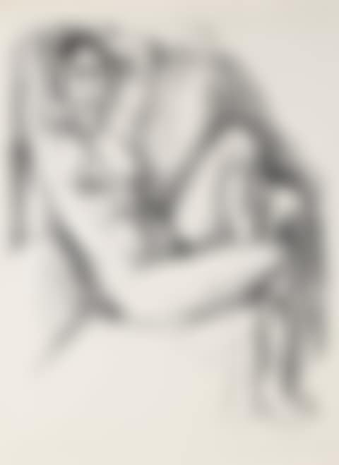 Nu au Coussin bleu  (D.-M. 442) (preview)