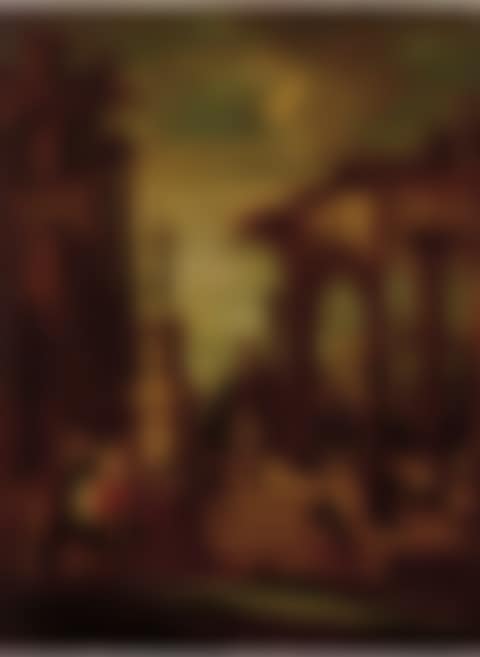 Capricci with figures amongst classical ruins (preview)