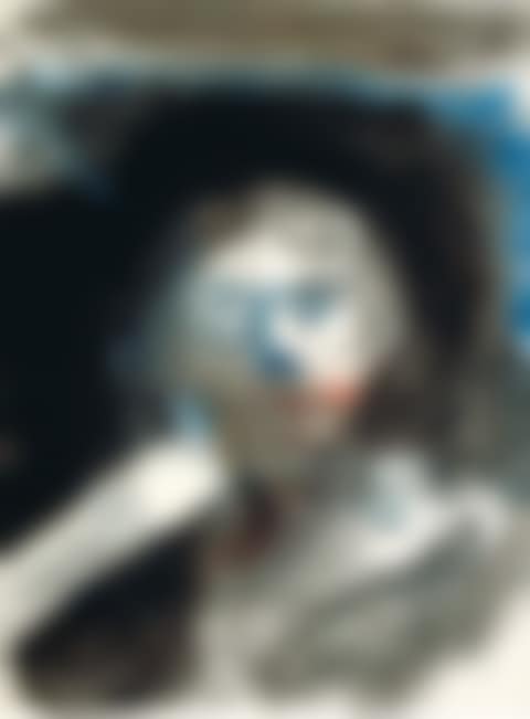 Woman with hand to face (preview)