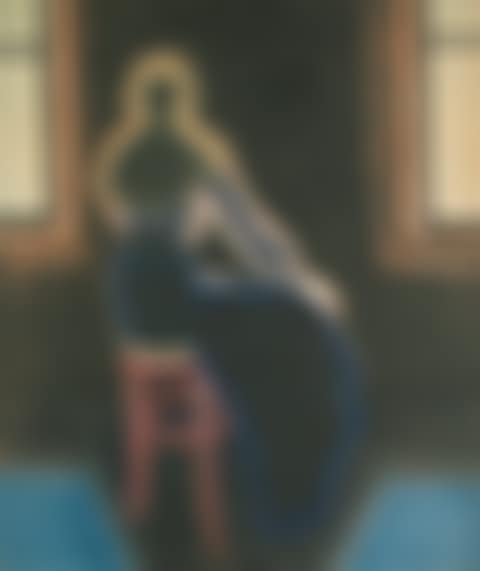 Jeune femme sur un tabouret (preview)
