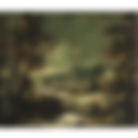 Paesaggio Con Viandanti Seduti Presso Un Fiume (preview)