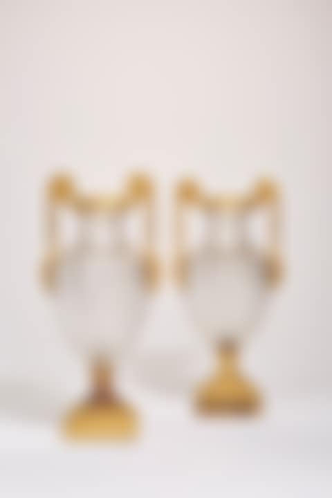 THE VASES ATTRIBUTED TO THE IMPERIAL ST. PETERSBURG GLASS FACTORY AND POSSIBLY AFTER A DESGIN BY IVAN IVANOV, THE MOUNTS POSSIBLY BY PIERRE-PHILIPPE THOMIRE, CIRCA 1820 (preview)