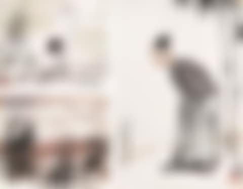 Crane, old man and reeds (preview)