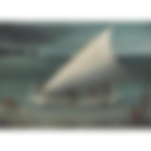 Balinese Fishermen With Outrigger (preview)