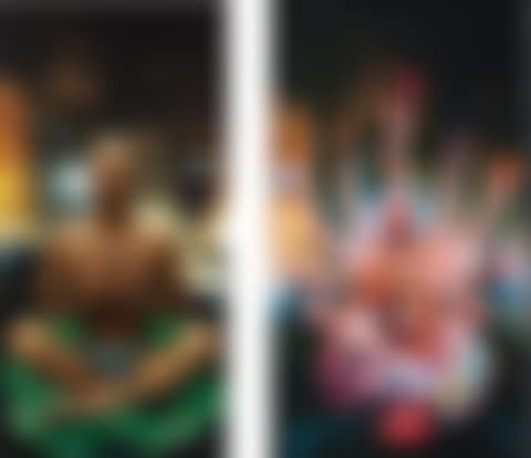 THINKER & REQUESTING BUDDHA NO. 1 (TWO WORKS) (preview)