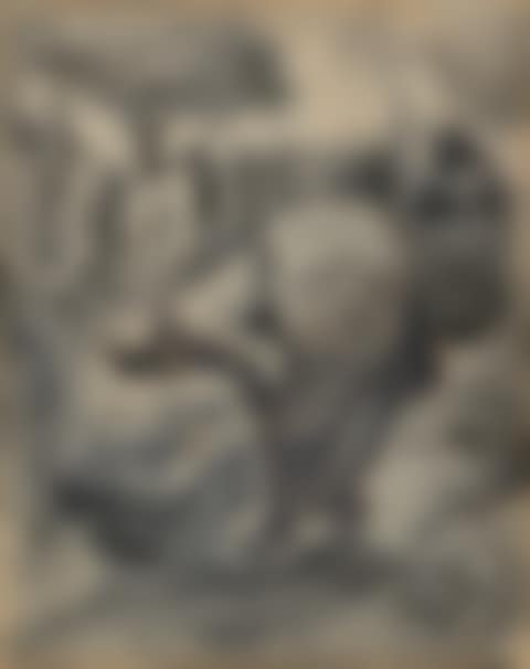 Boerin bij de wastobbe, in een tuin (Woman by the Wash Tub, in a Garden) (preview)