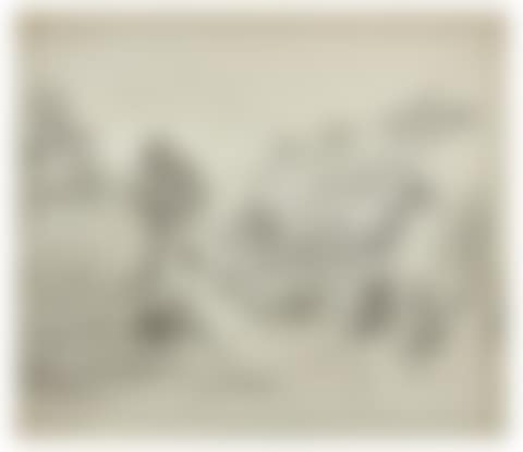 Recto: Rugged Italianate landscape with a river amongst trees Verso: Study of trees (preview)