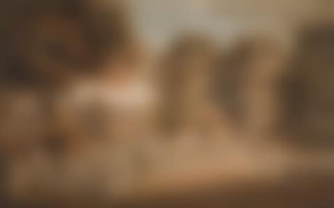A large gathering by a country house (preview)