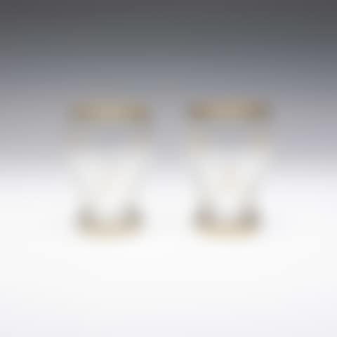 GILT FLORAL GLASS 2 PIECES (preview)