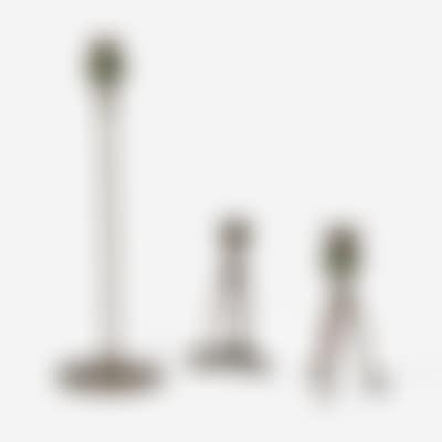 Group of Three Bronze Candlesticks, New York (preview)
