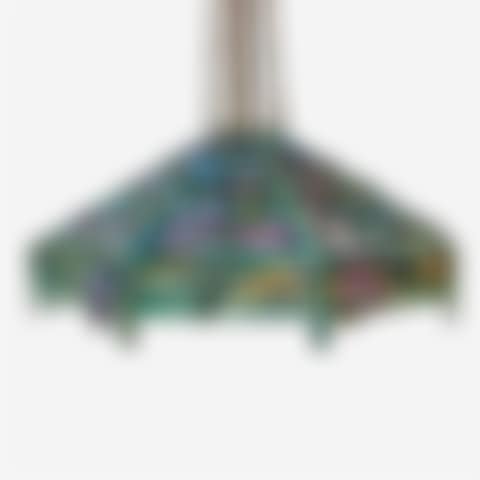 Contemporary "Clematis" Leaded Glass Chandelier (preview)
