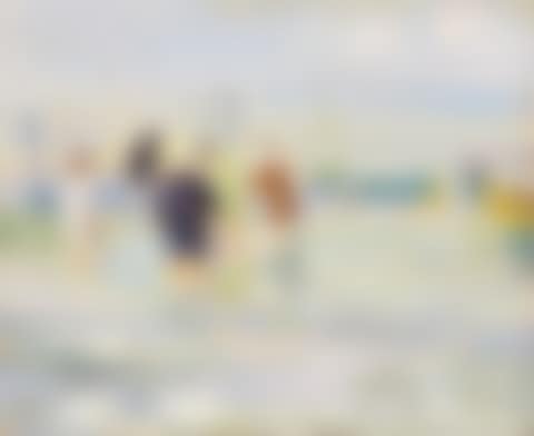 Children playing in the sea (preview)