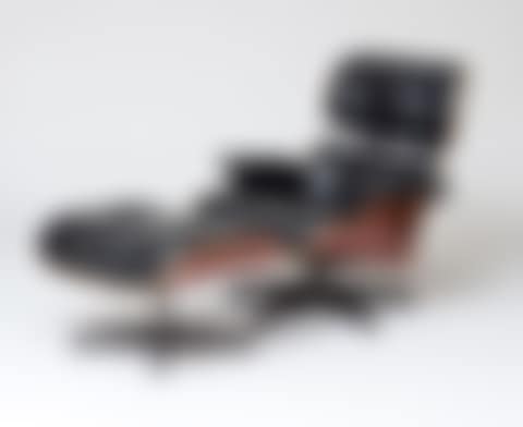 CHARLES AND RAY EAMES FOR HERMAN MILLER, LOUNGE CHAIR AND OTTOMAN, (preview)
