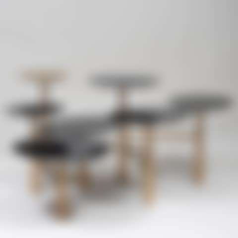 Modern Lucite and Brass Articulated Coffee Table (preview)