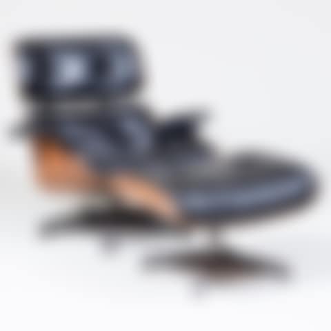 Charles and Ray Eames for Herman Miller Rosewood Leather Upholstered Lounge Chair and Ottoman (preview)