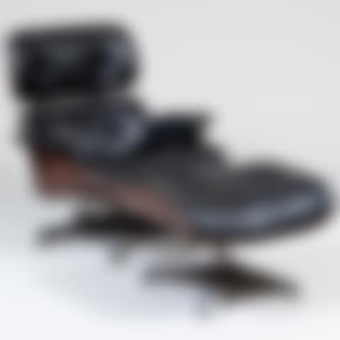 Charles and Ray Eames for Herman Miller Rosewood Leather Upholstered Lounge Chair and Ottoman (preview)