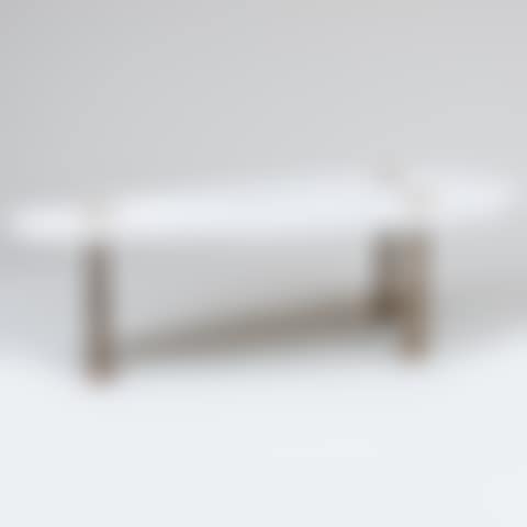 Modern Bronze and Marble Low Table (preview)